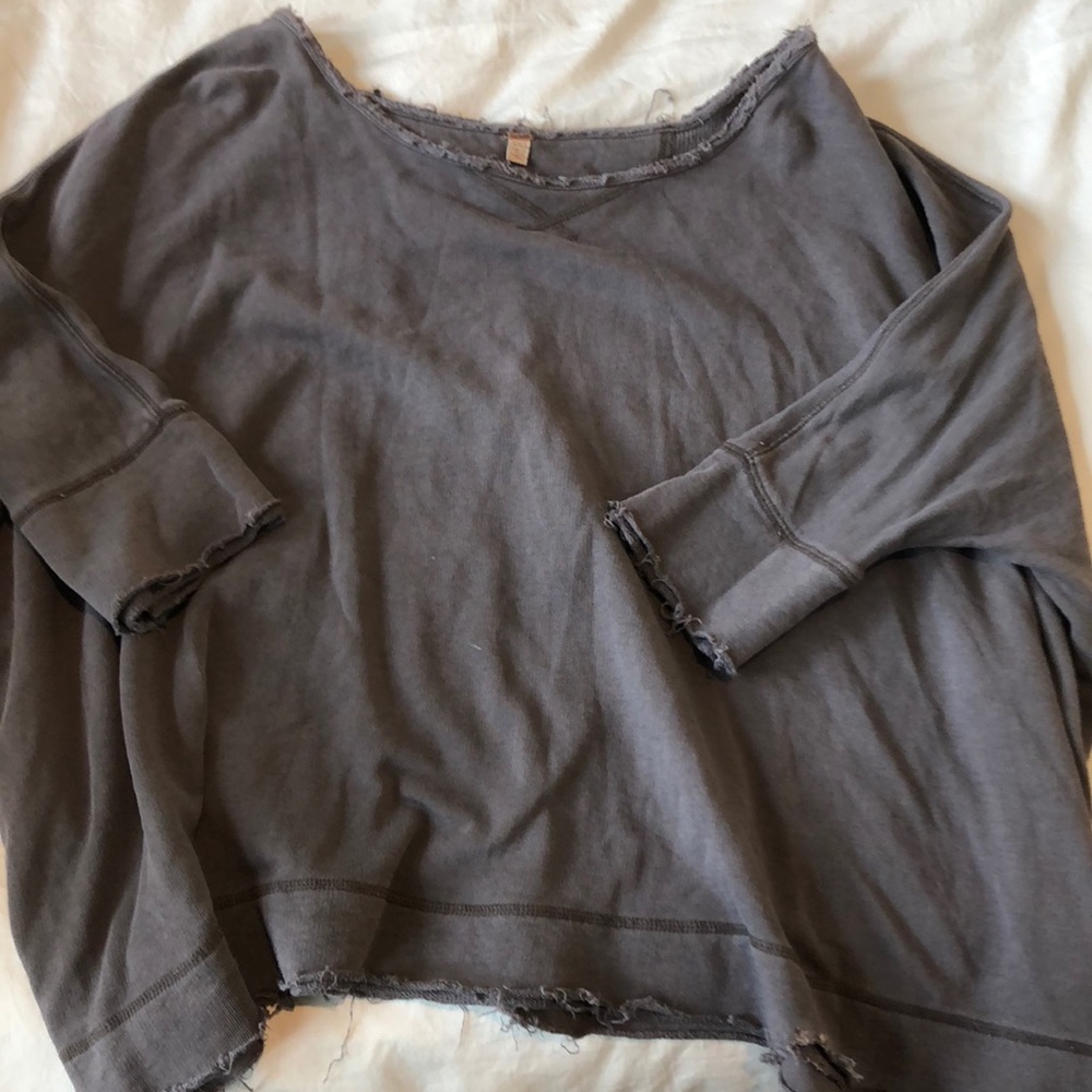 Free People relaxed beach sweatshirt